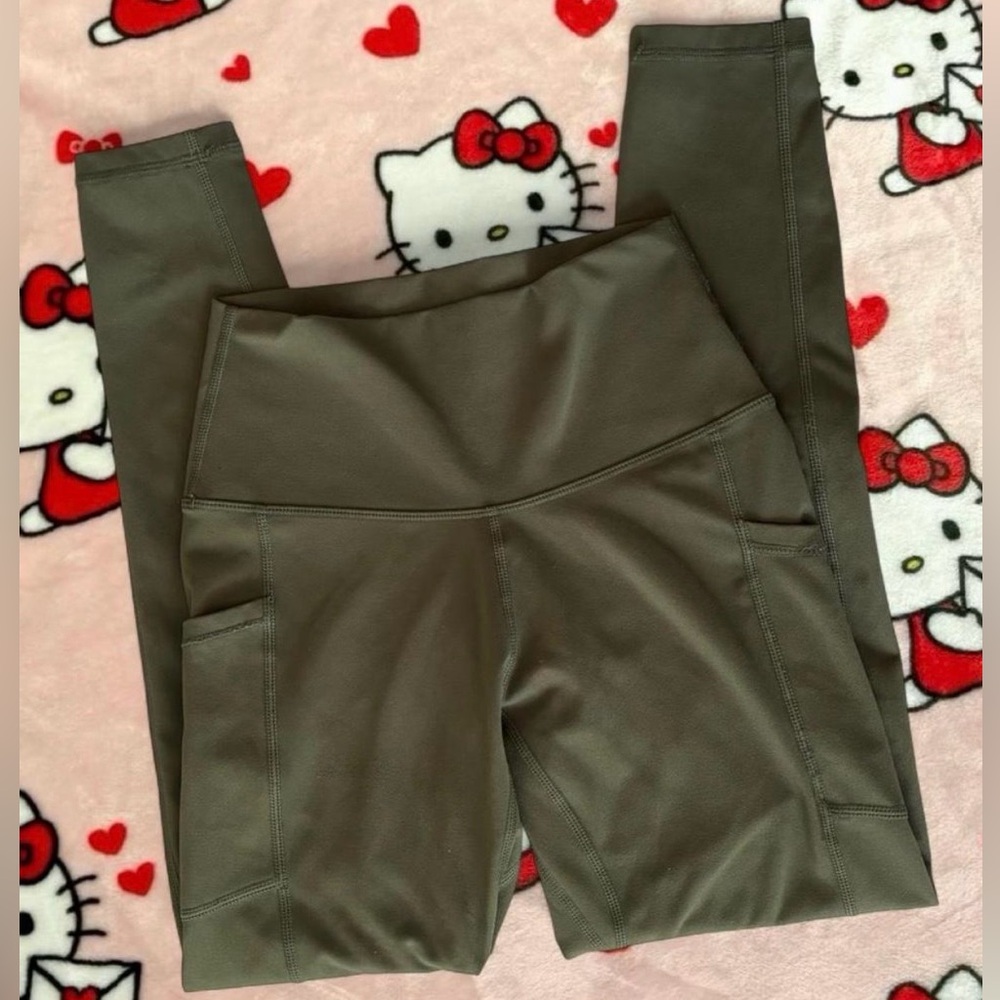 (3 for $30) Olive Green Colorfulkoala Leggings
